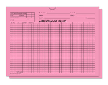 A/P Voucher Jacket - 100/Pack - Pink